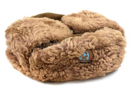 Magyar Néphadsereg 1950M tiszti téli sapka usanka, Rákosi címerrel / Officer's winter cap