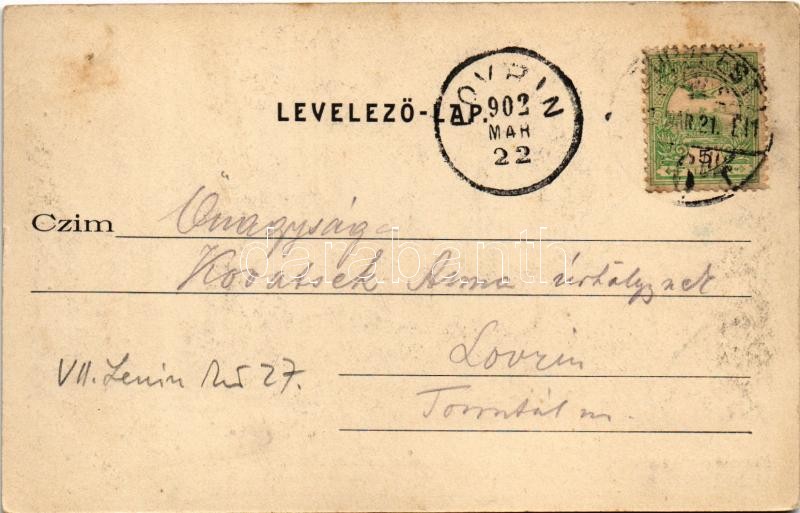 1902 Budapest VII. Gambrinus az ország legnagyobb és legszebb bor és sör csarnoka, belső. Erzsébet körút 27. (fl) - Image 2