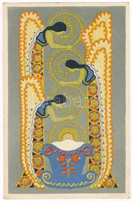 Az Orsz. Magy. Kir. Iparművészeti iskola levelezőlapjai. Ungarische Werkstätte (No. 2030) / Hungarian art postcard (non PC) (EK)