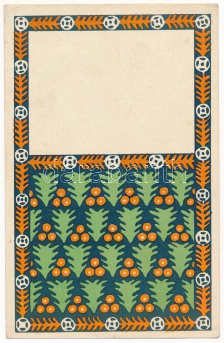 Karácsony. Az Orsz. Magy. Kir. Iparművészeti iskola levelezőlapjai. Ungarische Werkstätte (No. 2022) / Hungarian art postcard, Christmas (non PC) (EK)