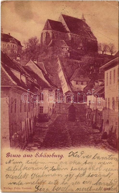 1901 Segesvár, Schässburg, Sighisoara; Evangélikus vártemplom. Fritz Teutsch / Lutheran castle church (EK)
