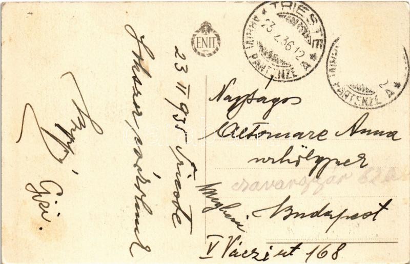 1936 Trieste, Propaganda turistica italiana dell'era Mussolini. Enit / Italian tourism propaganda from the Mussolini-era - Image 2