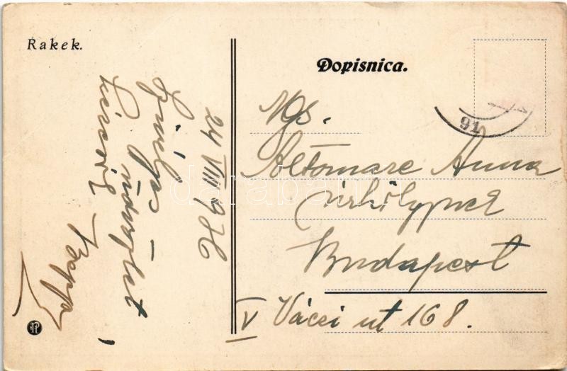 1936 Rakek, Recchio; Kolodvor, Restauracija Gabrenja M. / railway station, restaurant (EB) - Image 2