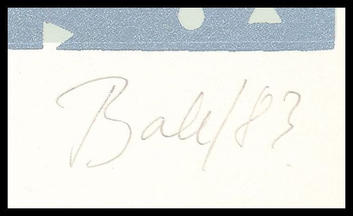 Bak Imre (1939-): Bak Imre '83, Józsefvárosi Galéria. 3 db szitanyomat, papír, mindegyik jelezve és datálva jobbra lent (Bak 83). Kiadói papírmappában. Komplett, hiánytalan, gyűjtői ritkaság!, 27x27 cm, lapméretek: 33x28,5 cm, mappa: - Image 2