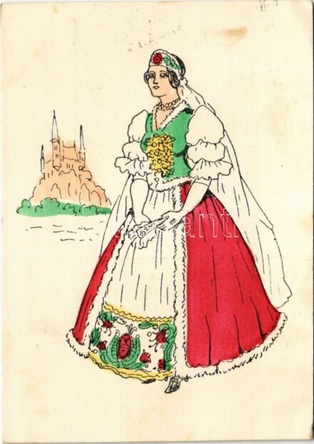 1938 Irredenta művészlap / Hungarian irredenta propaganda art postcard (EK)