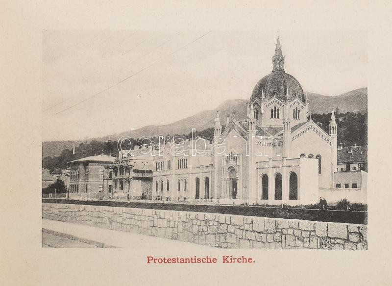 cca 1900 Sarajevo. Sarajevo, B. Bichwald &Co, német nyelvű, leporelló 16 fekete-fehér fotóval. Kiadói papírborítékban, jó állapotban - Image 2