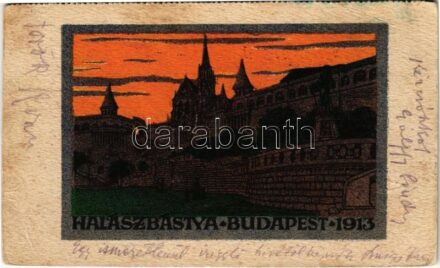 1922 Budapest I. Halászbástya. A Magyar Földrajzi Intézet r.-t. kiadása Budapesti sorozat 2. sz. művészlap (EB)