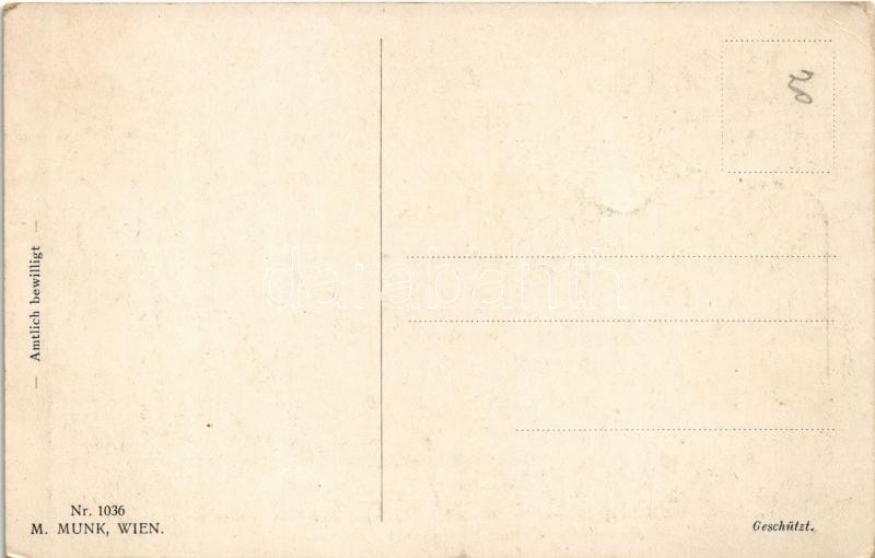 Schach! Schach! / Sakk! Sakk! Antanthatalmak ellenes első világháborús katonai propaganda / Hindenburg and Conrad von Hötzendorf, WWI anti-Entente Powers military propaganda. M. Munk Wien Nr. 1036 s: Theodor Zasche (EK) - Image 2