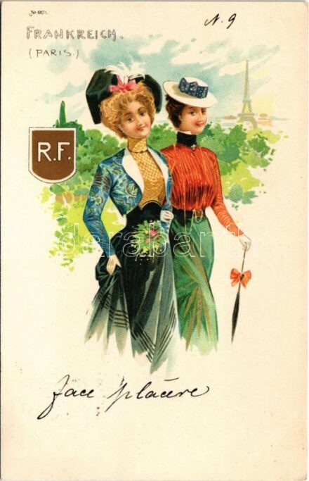 1900 Frankreich (Paris) / France. Art Nouveau litho