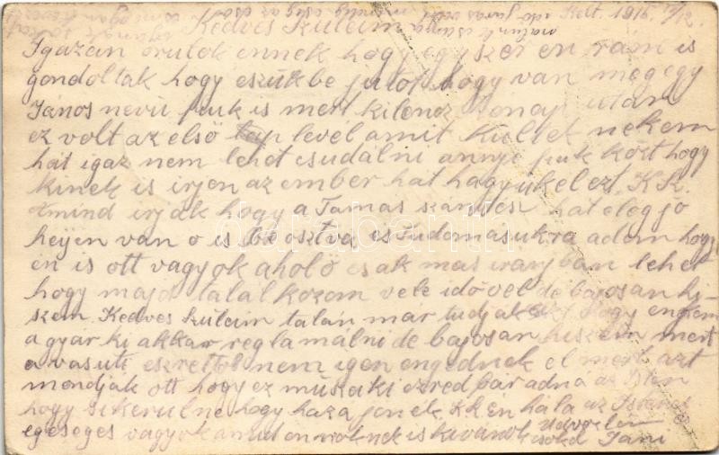 1915 Es Lebe der Kaiser! Hoch die Armee! Franz Joseph / Első világháborús katonai tábori posta Ferenc József arcképével. Nyom. Zalán Nándor + 'K.u.k. Perdefeldbahn Nr. 3.' (fl) - Image 2