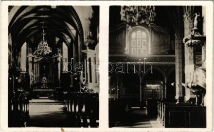Rozsnyó, Roznava; székesegyház, belső, szentély és kórus / cathedral, interior (EK)