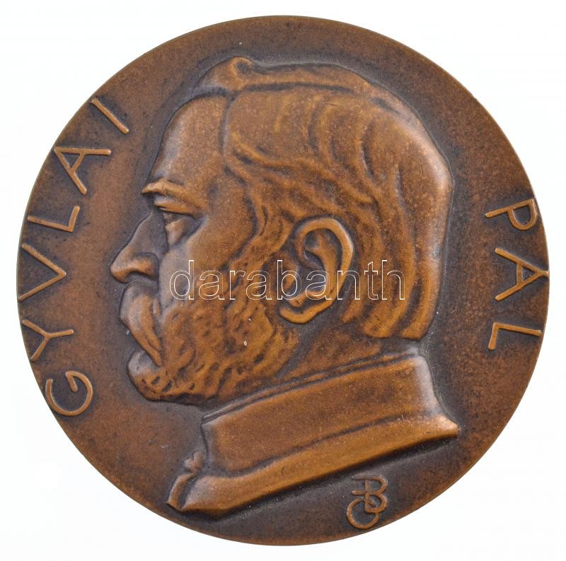 Beck Ötvös Fülöp (1873-1945) 1930. 'Gyulai Pál / A gyulai ebédek vendégei Rust Józsefnek 1930' kétoldalas bronz emlékérem (60mm) T:1- kis patina, kis ph / Hungary 1930. 'Pál Gyulai / For József Rust from the guests of the lunches in