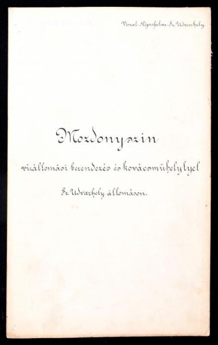 cca 1890 Nagyküküllői Székely Vasút, Héjjasfalva-Székelyudvarhely vasútvonal, Székelyudvarhely mozdonyszín vizállomási berendezés és kovácsműhely, tervrajzok, kézzel rajzolt (tus, akvarell), pauszpapír, kissé sérült, kartonra