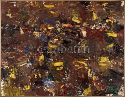 Seres László (1945-): Impresszió. Olaj, vászon, jelezve jobbra lent. Hátoldalán a művész címkéjével. Fém keretben. 67x87 cm / oil on canvas, signed lower right, with the artist's label on the reverse, framed
