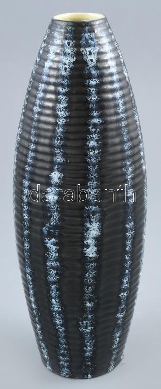 Jelzés nélkül retro kerámia váza mázas kerámia 31 cm