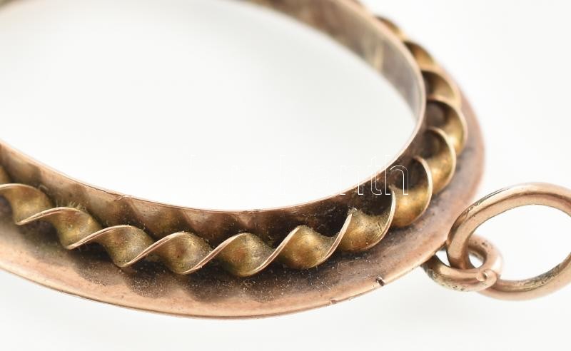 8K arany medál, fénykép keret 4 cm, 3,7 g - Image 2