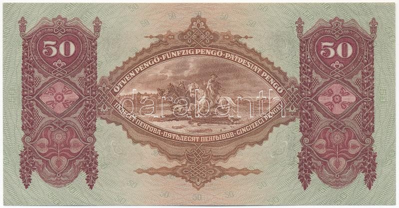 1932. 50P 'D 226 079895' T:I / Hungary 1932. 50 Pengő 'D 226 079895' C:UNC Adamo P14 - Image 2