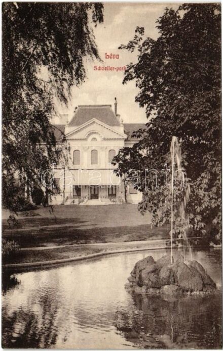 Léva, Levice; Schoeller kastély és park / castle park