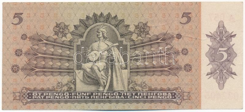 1939. 5P 'A 057 032405' T:I / Hungary 1939. 5 Pengő 'A 057 032405' C:UNC Adamo P6 - Image 2