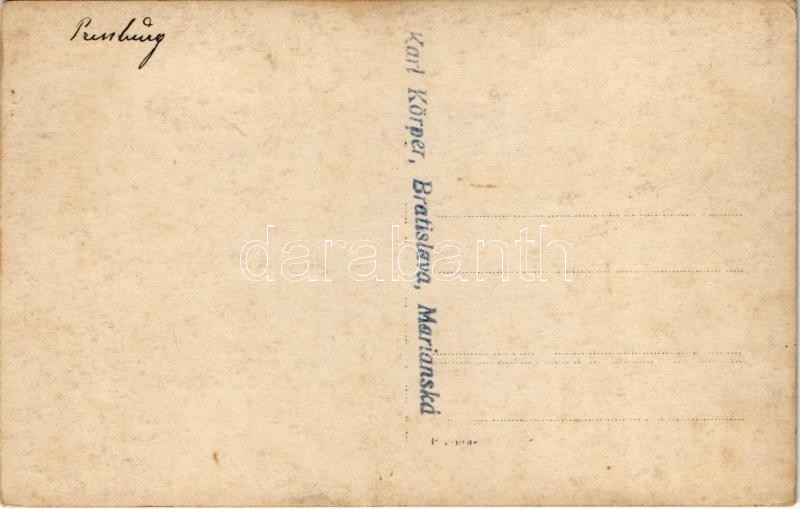 Pozsony, Pressburg, Bratislava; hajóhíd / pontoon bridge. Karl Körper photo - Image 2