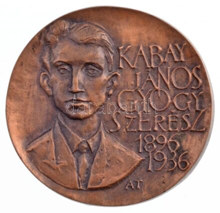 Asszonyi Tamás (1942-) DN 'Kabay János gyógyszerész 1896-1936 / Magyar Gyógyszerészeti Társaság - Gyógyszerkutatási munkásságért' kétoldalas bronz emlékérem (77mm) T:1- patina, kis ph / Hungary ND 'János Kabay pharmacist