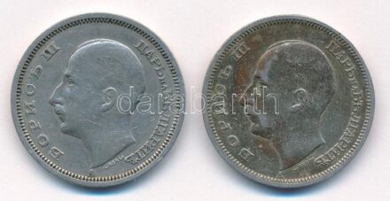 Bulgária 1940. 50L Cu-Ni 'III. Borisz' + 1943. 50L Fe 'III. Borisz' T:2- Bulgaria 1940. 50 Leva Cu-Ni 'Boris III' + 1943. 50 Leva Fe 'Boris III' C:VF Krause KM#48, KM#48a