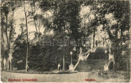 1907 Udvard, Dvory nad Zitavou; Kálvária / calvary (EK)