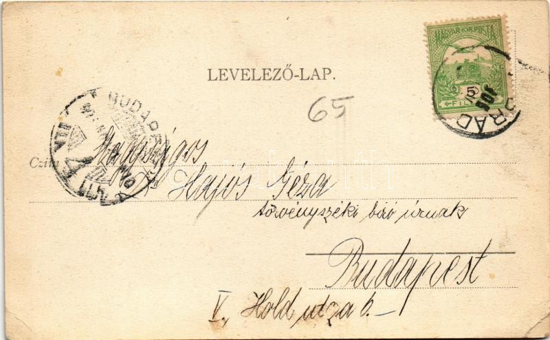 1905 Poprád (Magas-Tátra, Vysoké Tatry); Fő tér, Teschler Kálmán üzlete / main square, shop (EK) - Image 2