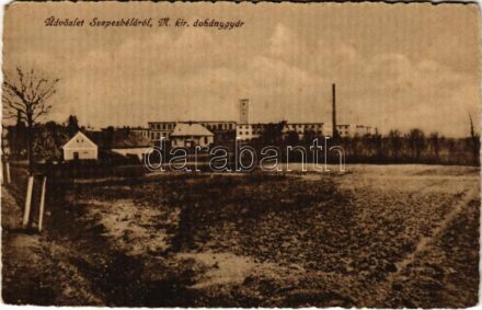 Szepesbéla, Spisská Belá (Szepes, Zips); M. kir. dohánygyár. Gretzmacher Árpád kiadása / tobacco factory (fl)