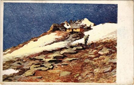 1917 Aus der Südtiroler Front / WWI Austro-Hungarian K.u.K. military art postcard, South Tyrolean front s: Fangh + 'K.u.K. 2/7 Sappeurkompagnie' (EK)