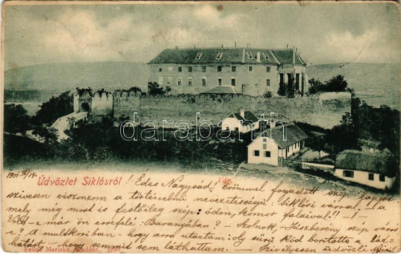 1901 Siklós, vár. Feiler Mariska kiadása (EK)