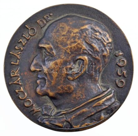 Csúcs Ferenc (1905-1999) 1959. 'Dr. Moczár László 1959 / Europa elrablása 1958' kétoldalas bronz plakett, peremen jelzett sorszámmal '6' (90mm) T:2 patina, kis ph / Hungary 1959. Dr. László Moczár 1959 / The abduction of Europe 1958'