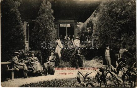 1909 Budapest XI. Kelenföld, Mattoni-féle Erzsébet királyné sósfürdő, társalgó terem. Tétényi út 12-16.
