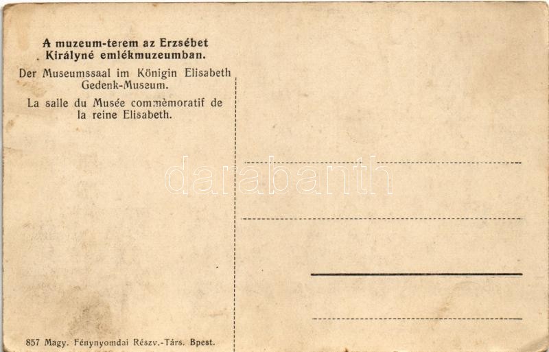 Budapest I. Erzsébet Királyné (Sissi) Emlékmúzeum (Budai vár), belső, múzeum terem (EK) - Image 2