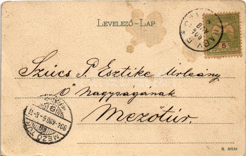 1904 Nagyrőce, Gross-Rauschenbach, Velká Revúca; Fő tér, vendéglő / main square, restaurant (fa) - Image 2