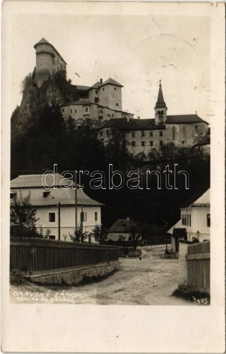 1934 Árvaváralja, Oravsky Podzámok; Árva vára / Oravsky zámok / Burg Orava / castle