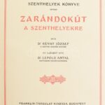 Révay József: Zarándokút a szenthelyekre. Bp., 1933, Franklin. Díszes, aranyozott vászonkötésben, kis kopással a gerincen - Image 2