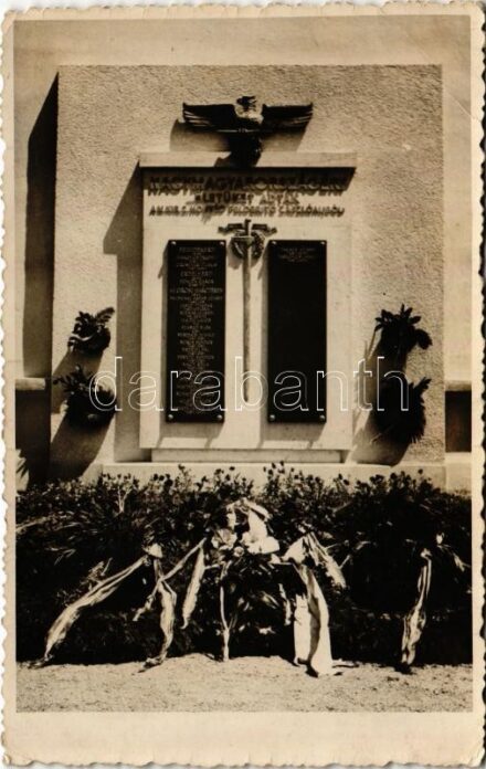 Emléktábla a Nagymagyarországért életüket adták a M. kir. 2. honvéd felderítő zászlóaljból. photo (EB)