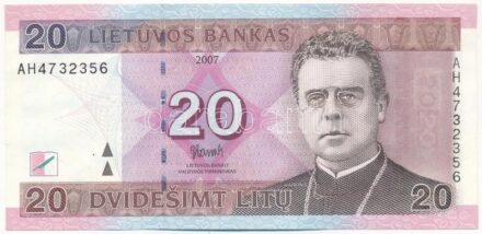 Litvánia 2007. 20L T:III szép papír Lithuania 2007. 20 Litu C:F nice paper Krause KM#69