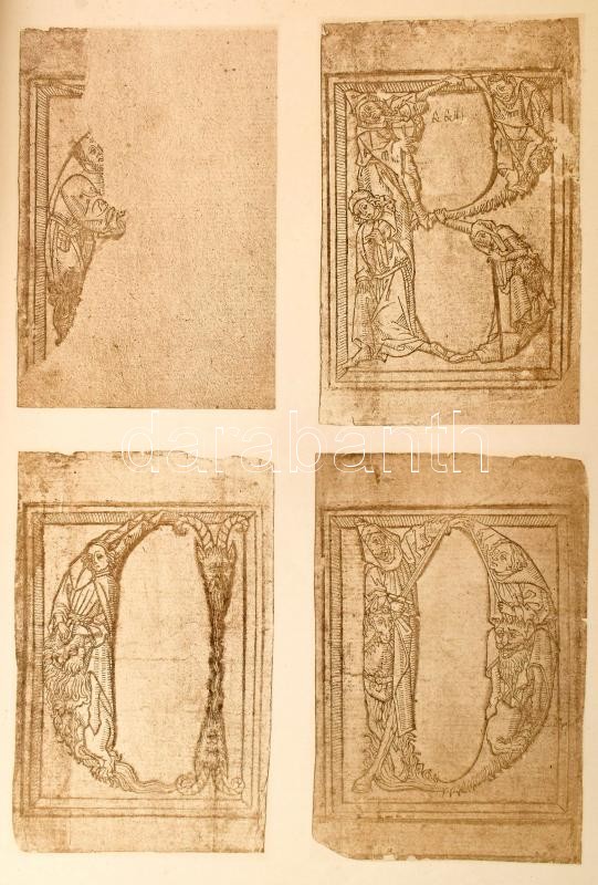 1899 Grotesque Alphabet of 1464. Reproduced in facsimile from the original in the British Museum. 1899. Sérült, félvászon kötésben - Image 2