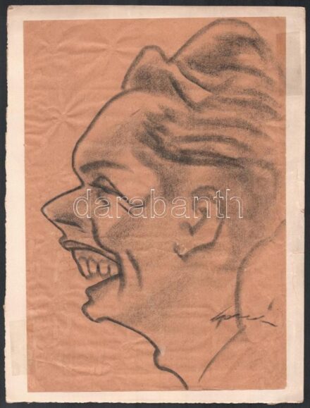 Méry jelzéssel: 2 db grafika 19x22 cm, 20x30 cm