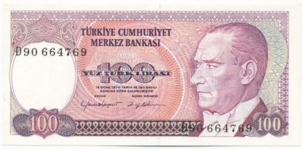 Törökország 1984. 100L 'D90 664769' T:I- Turkey 1984. 100 Lirasi 'D90 664769' C:AU Krause P#194