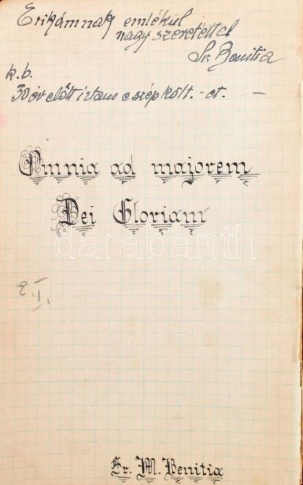 cca 1940 Kézzel írt szerelmes és egyéb vers gyűjtemény régi nöteszben