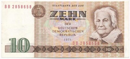 NDK 1985. (1971) 10M 'BB 2858658' T:III kis folt GDR 1985. (1971) 10 Mark 'BB 2858658' C:F small spot Krause P#28b