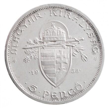1938. 5P Ag 'Szent István' T:1- Adamo P8.1