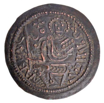 1172-1196. Rézpénz Cu 'III. Béla' (2,76g) T:2 patina Hungary 1172-1196. Copper Coin Cu 'Béla III' (2,76g) C:XF patina Huszár: 72., Unger I.: 114.