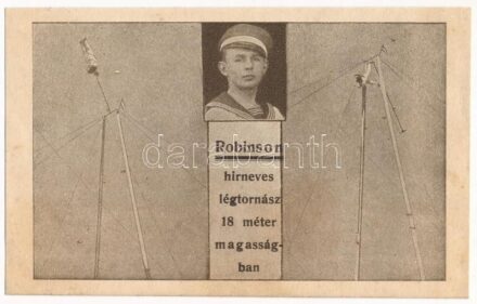Robinson hírneves légtornász 18 méter magasságban / Circus aerialist (non PC) (EK)