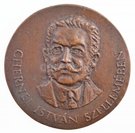 DN 'Chernel István szellemében' Br emlékérem műanyag dobozban (82mm) T:2
