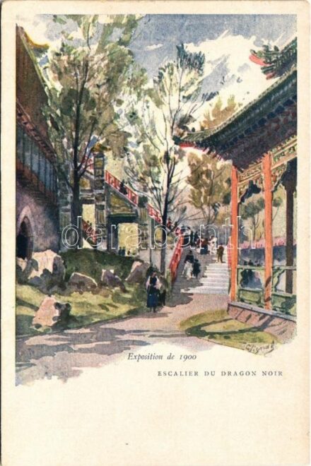 1900 Paris, Exposition, Escalier du Dragon Noir