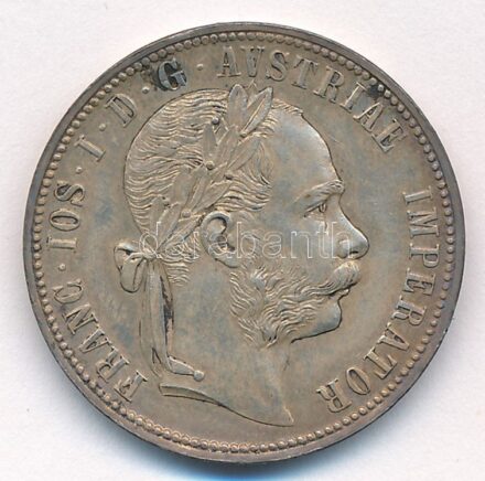 Ausztria 1884. 1Fl Ag 'Ferenc József' T:2 patina Austria 1884. 1 Florin Ag 'Franz Joseph' C:XF patian Krause KM#2222